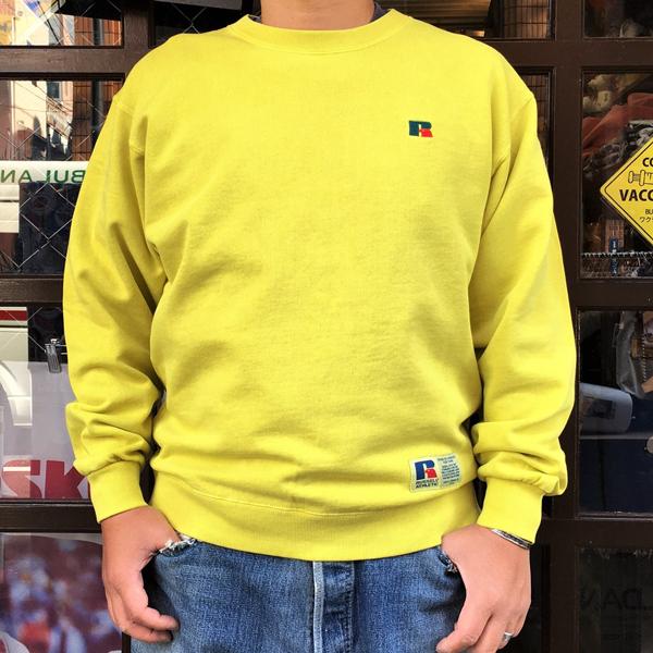 Russell Athletic RUSSELL ATHLETIC ラッセルアスレチック Bookstore Sweat Crew Neck Shirt RC-1015 アメカジ メンズ 長袖 CREW SWEAT 丸首 トレーナー PEAR ペアー 後染め