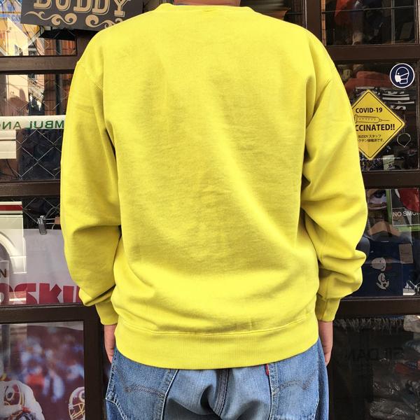 Russell Athletic RUSSELL ATHLETIC ラッセルアスレチック Bookstore Sweat Crew Neck Shirt RC-1015 アメカジ メンズ 長袖 CREW SWEAT 丸首 トレーナー PEAR ペアー 後染め - 画像 (2)