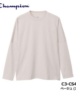 Champion チャンピオン C3-CS490 リカバリーウェア ロングスリーブTシャツ ベージュ(782)  長袖 RECOVERY WEAR BEIGE 25FW 10p
