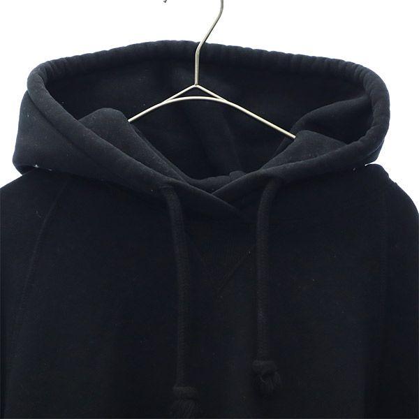 Levi's リーバイス 刺繍 長袖 スウェットパーカー 1 ブラック プルオーバー トレーナー メンズ 古着 中古 - 画像 (2)