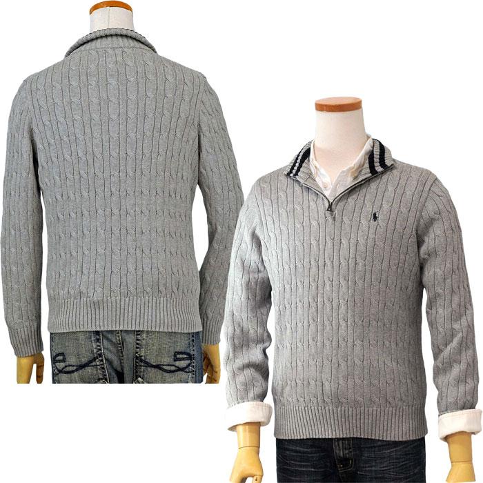 POLO RALPH LAUREN Ralph Lauren ラルフローレン ボーイズ ケーブル編み コットン ハーフジップセーター #323868894 - 画像 (2)