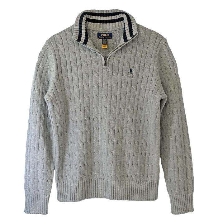 POLO RALPH LAUREN Ralph Lauren ラルフローレン ボーイズ ケーブル編み コットン ハーフジップセーター #323868894 - 画像 (9)