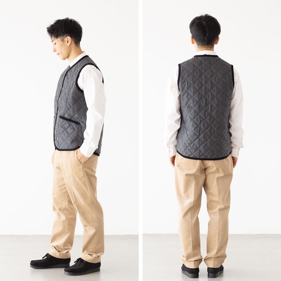 LAVENHAM 【英国製】 ラベンハム ウール ソーンハム キルティング ベスト LV6043 メンズ ラブンスター - 画像 (2)