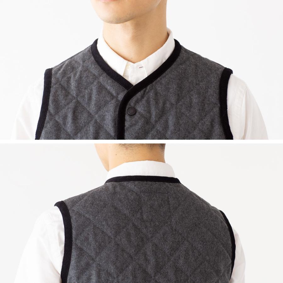 LAVENHAM 【英国製】 ラベンハム ウール ソーンハム キルティング ベスト LV6043 メンズ ラブンスター - 画像 (4)
