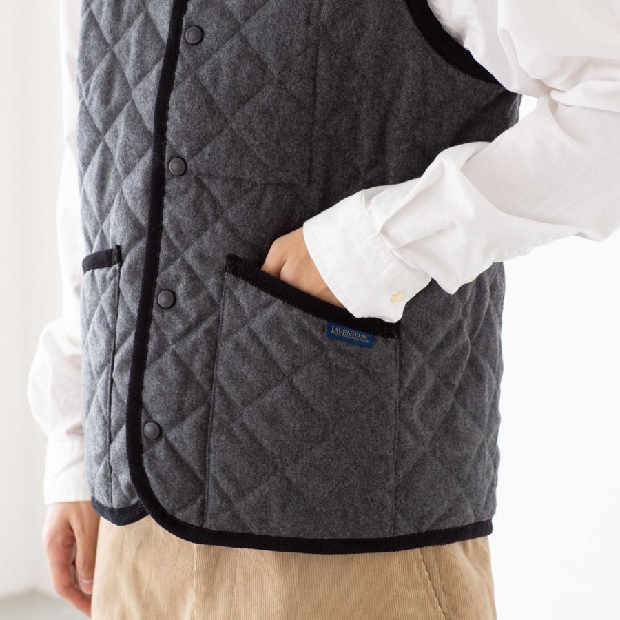 LAVENHAM 【英国製】 ラベンハム ウール ソーンハム キルティング ベスト LV6043 メンズ ラブンスター - 画像 (5)