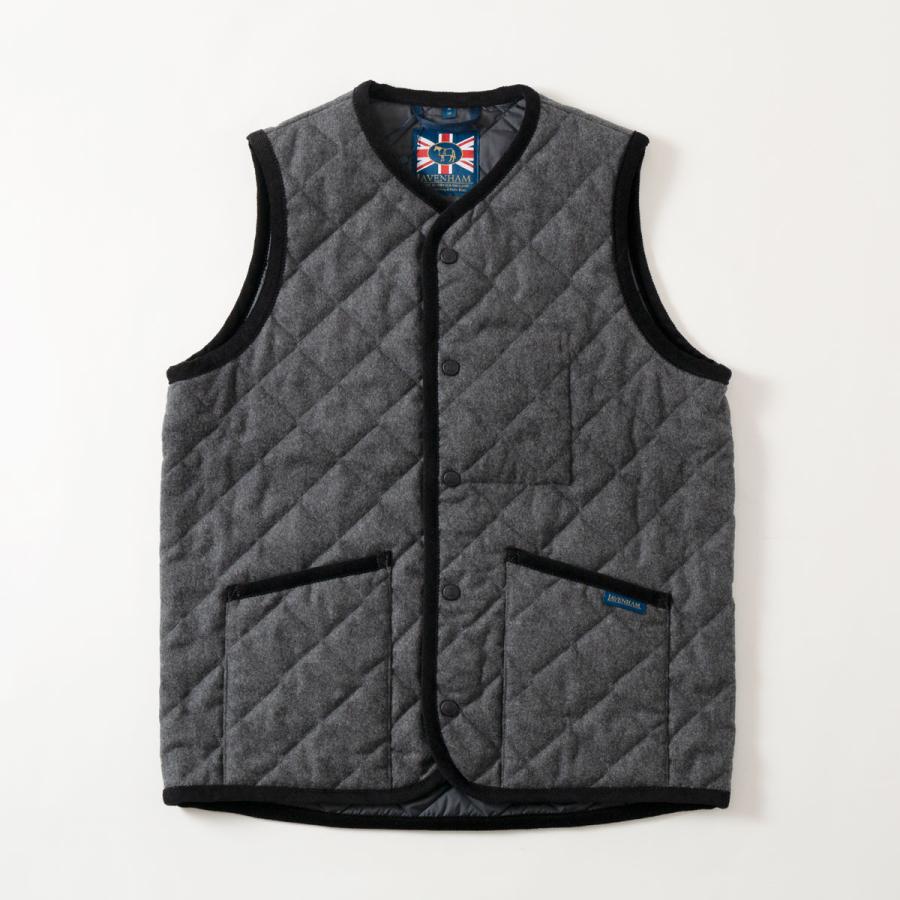 LAVENHAM 【英国製】 ラベンハム ウール ソーンハム キルティング ベスト LV6043 メンズ ラブンスター - 画像 (7)