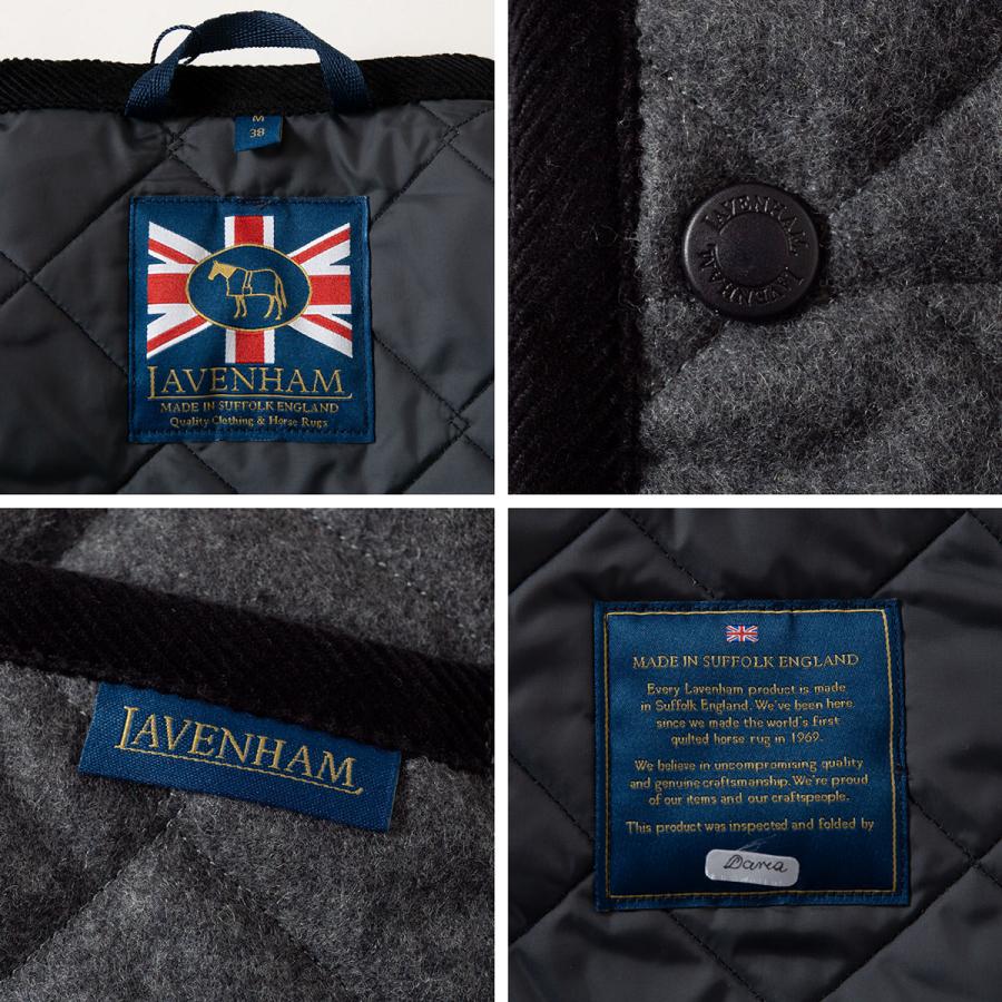 LAVENHAM 【英国製】 ラベンハム ウール ソーンハム キルティング ベスト LV6043 メンズ ラブンスター - 画像 (8)