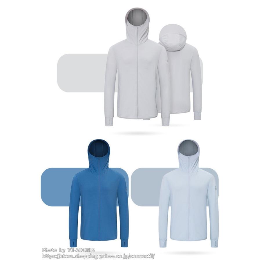 ラッシュガード メンズ 父の日 長袖 uvカット パーカー レディース ラッシュパーカー 水着 涼しい 日焼け防止 マリンパーカー UPF50+ アウトドア - 画像 (2)