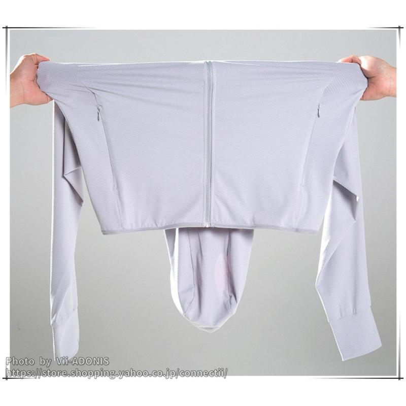 ラッシュガード メンズ 父の日 長袖 uvカット パーカー レディース ラッシュパーカー 水着 涼しい 日焼け防止 マリンパーカー UPF50+ アウトドア - 画像 (8)