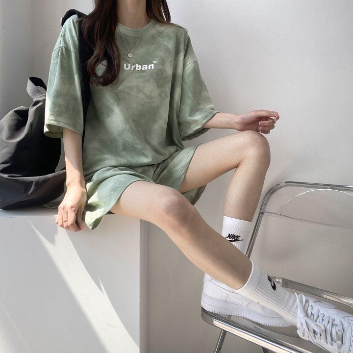 パンツレディース2点セット2022 夏ファッションカジュアルスポーツウェアセットゆったりコットン大きい - 画像 (7)