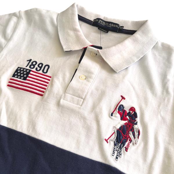 訳あり アウトレット U.S. POLO ASSN ユーエスポロアッスン メンズ 半袖 ポロシャツ ホワイト ネイビー PONY ポニー カジュアル アメカジ