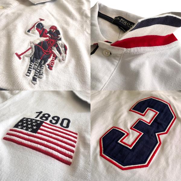 訳あり アウトレット U.S. POLO ASSN ユーエスポロアッスン メンズ 半袖 ポロシャツ ホワイト ネイビー PONY ポニー カジュアル アメカジ - 画像 (2)