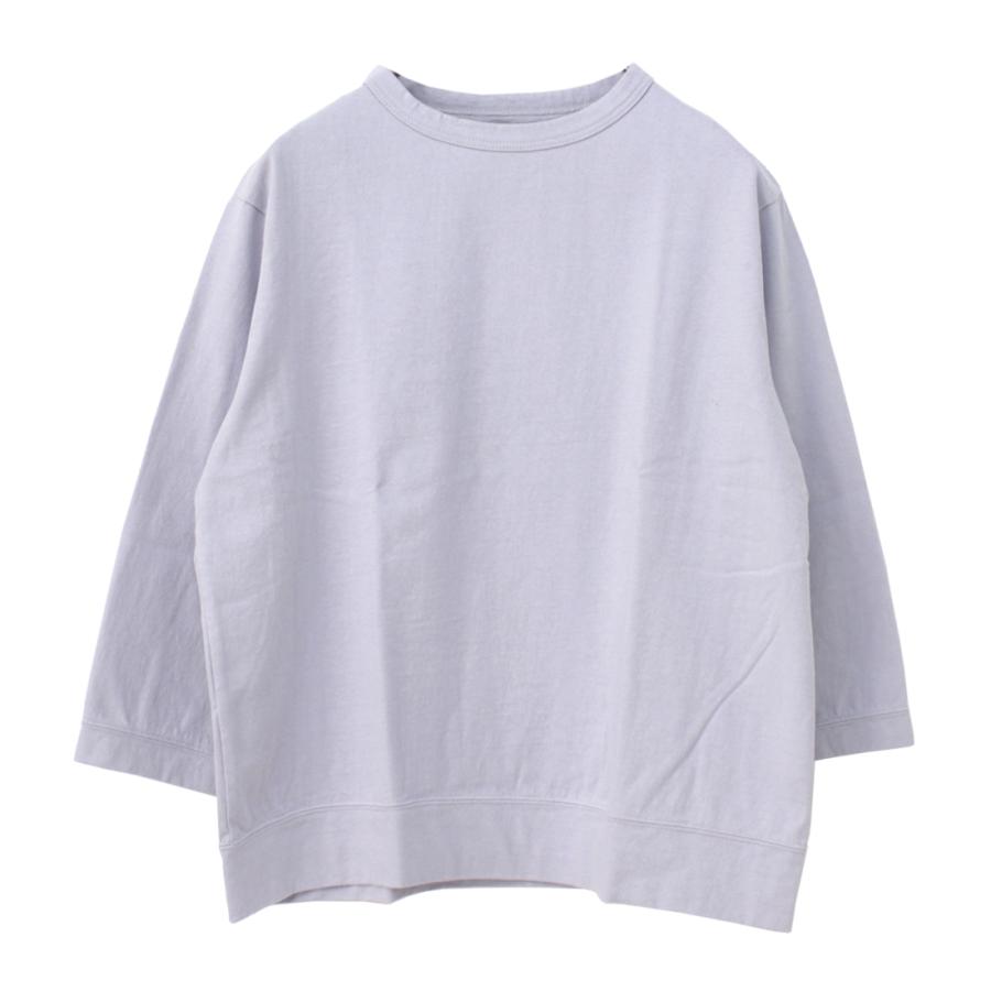 DANA FANEUIL ダナファヌル Dana Faneuil ムラ糸天竺セットイン7分袖Tシャツ D-5721301 無地 ワイド 日本製 レディース 2025秋冬 - 画像 (4)