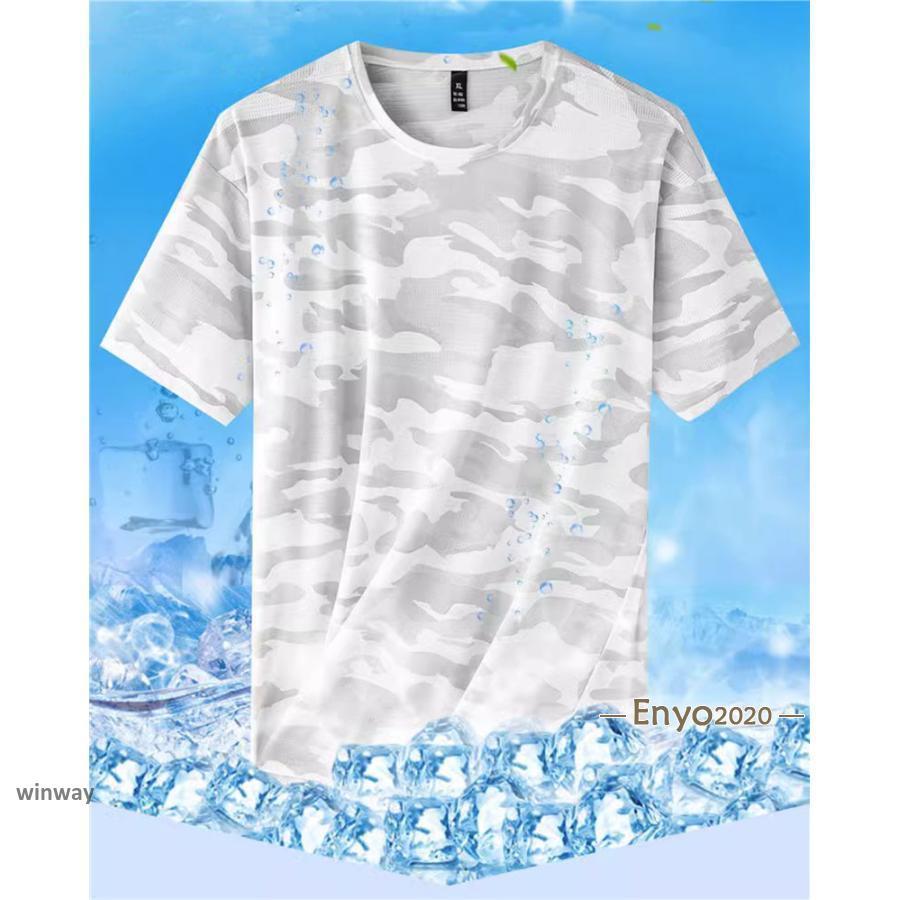 !!tシャツ 吸汗速乾 半袖 冷感 シンプル インナー 迷彩柄 レディース カットソー 薄手 通勤 通学 大きいサイズ - 画像 (6)