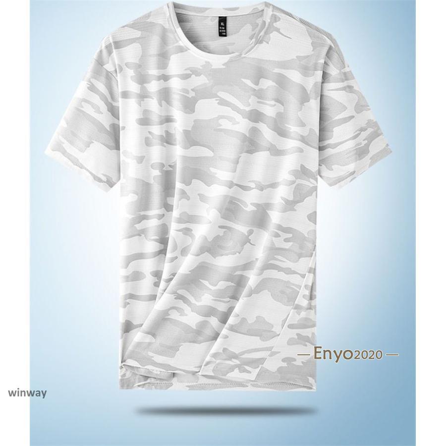 !!tシャツ 吸汗速乾 半袖 冷感 シンプル インナー 迷彩柄 レディース カットソー 薄手 通勤 通学 大きいサイズ - 画像 (9)