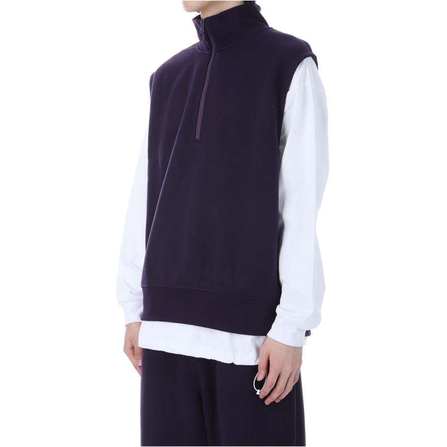DAIWA PIER39 TECH SWEAT ZIP VEST PULLOVER - PURPLE (BE-55025W) PIER39(ダイワ ピア39)
