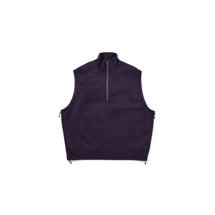 DAIWA PIER39 TECH SWEAT ZIP VEST PULLOVER - PURPLE (BE-55025W) PIER39(ダイワ ピア39) - 画像 (6)