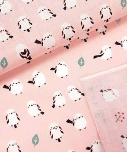 濱文様 手ぬぐい ちゃんこいシマエナガ ピンク シマエナガ柄 てぬぐい 手拭い メール便対応