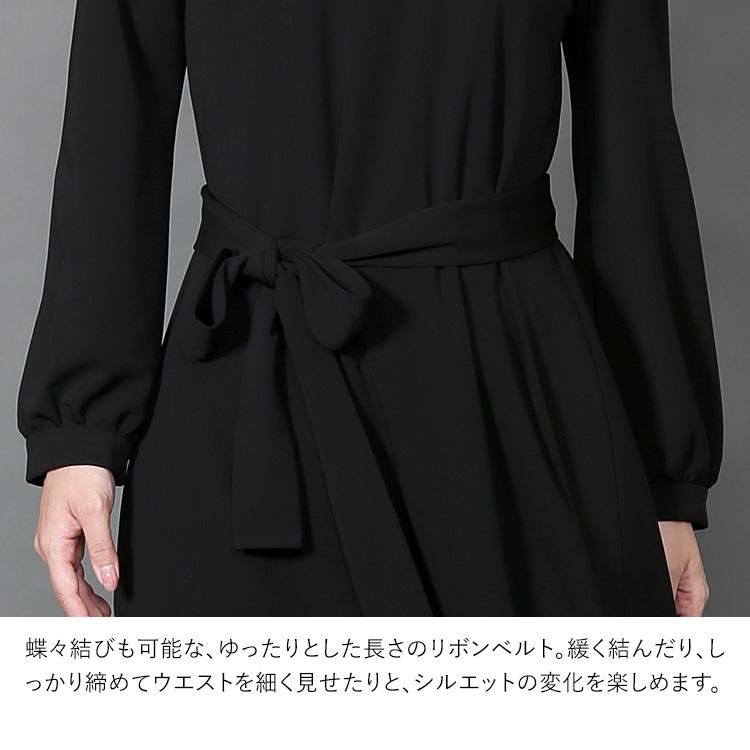 nina's(ファッション) 喪服 レディース ブラックフォーマル ワンピース 日本製 礼服 スーツ ロング丈 洗える 大きいサイズ 黒 ストレッチ 30代 40代 50代 60代 DI-62005 送料無料 - 画像 (7)