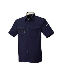 4930269260401 Early Bird 416 ハンソデシヤツ 色：チヤコールXシルバーグレー サイズ：M