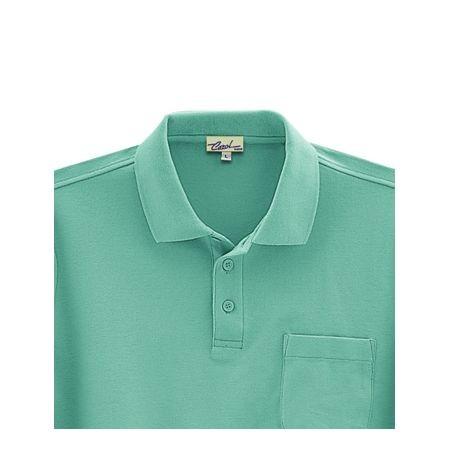 4532484524995 CAROL 206 ハンソデポロシヤツ 色:ミントグリーン サイズ:5L