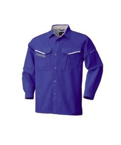 4930269302248 bigborn 475 ナガソデシヤツ 色：ロイヤルブルーXシルバーグレー サイズ：4L