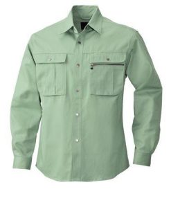 4532484337571 Early Bird 857 ナガソデシヤツ 色：スモークグリーン サイズ：4L