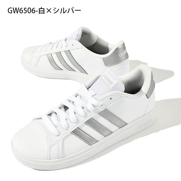 adidas 【動画あり】当店adidas売れ筋 NO,1 アディダス レディース スニーカー GRAND COURT 2.0 K グランドコート ローカット シューズ 靴 GW6503 - 画像 (2)