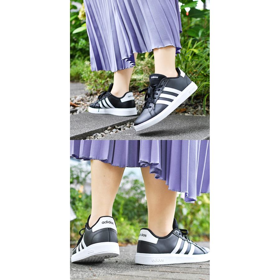 adidas 【動画あり】当店adidas売れ筋 NO,1 アディダス レディース スニーカー GRAND COURT 2.0 K グランドコート ローカット シューズ 靴 GW6503 - 画像 (9)