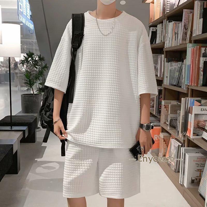 セットアップ メンズ 上下セット Tシャツ ショートパンツ 夏 運動着 部屋着 ルームウェア スポーツウェア トレーニング ランニング 夏服 - 画像 (3)