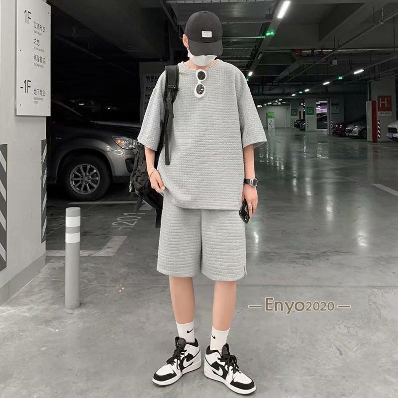 セットアップ メンズ 上下セット Tシャツ ショートパンツ 夏 運動着 部屋着 ルームウェア スポーツウェア トレーニング ランニング 夏服 - 画像 (9)