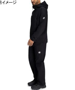 MAMMUT マムート マサオ ライト レイン スーツ アジアンフィット 1010-31350 0052 ブラック/ブラック メンズ レインジャケット レインパンツ 上下セット