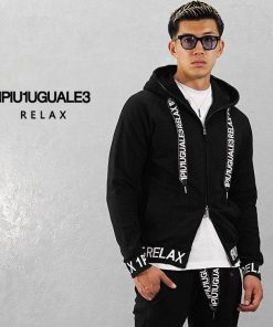 1PIU1UGUALE3 RELAX ウノピュウノウグァーレトレ セットアップ メンズ ブランド 上下 パーカー ジップパーカー スウェットパンツ ジョガーパンツ イージー