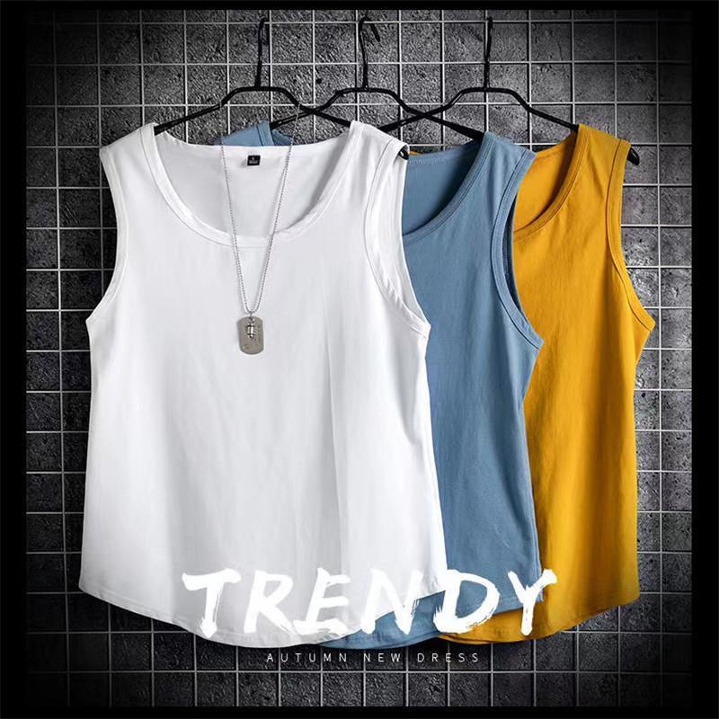 お徳用 2枚セット タンクトップ メンズ 肌着 ノースリーブ Tシャツ スウェット インナー 薄手 ゆったり 無地 おしゃれ 軽量 部屋着 スポーツ - 画像 (8)