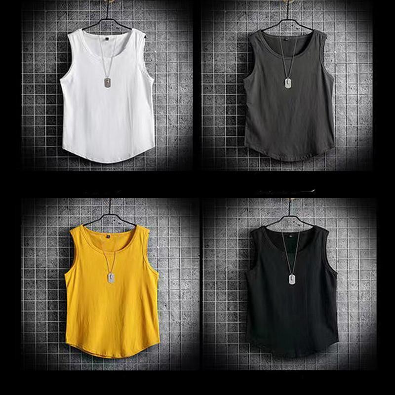 お徳用 2枚セット タンクトップ メンズ 肌着 ノースリーブ Tシャツ スウェット インナー 薄手 ゆったり 無地 おしゃれ 軽量 部屋着 スポーツ - 画像 (9)