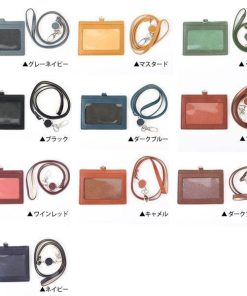 Boosters IDカードケース 本革 横型 リール付き IDカードホルダー 名入れ プレゼント 父の日ギフト 記念品 大量注文 IDケース メンズ レディース 社員証 爆買