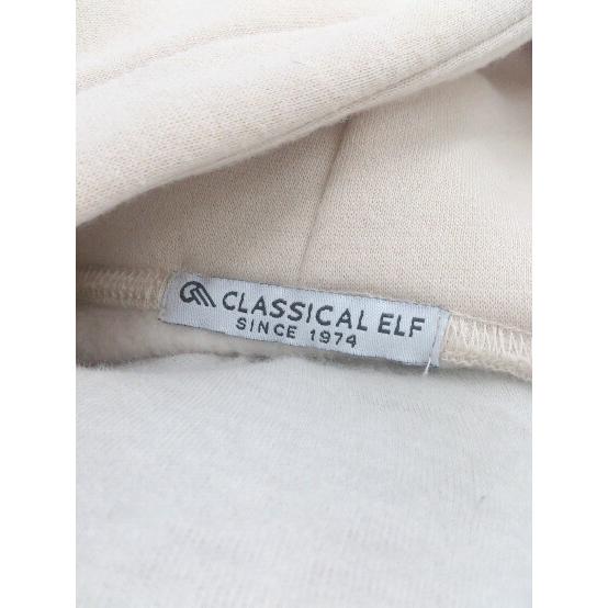 ◇ classicalelf クラシカルエルフ フード 裏起毛 カジュアル 長袖 パーカ サイズM ベージュ レディース E - 画像 (2)