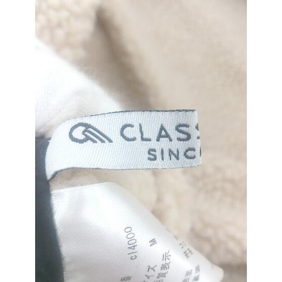 ◇ classicalelf リバーシブル ボア 長袖 ブルゾン ジャケット サイズM ベージュ系 ブラック レディース E - 画像 (2)