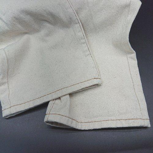 ◇ classicalelf デニム生地 フロントファスナー カジュアル ストレートパンツ サイズM ベージュ レディース E - 画像 (4)