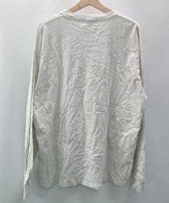 ◇ MONOMART モノマート 大きめデザインロゴ カジュアル 長袖 ロンT カットソー サイズF グレー レディース E