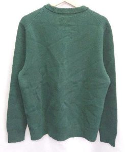 ◇ UNIQLO 長袖 セーター サイズL ダークグリーン メンズ E