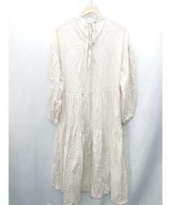 ◇ ⊂ Classical Elf クラシカルエルフ 長袖 ロング丈 ワンピース サイズS ベージュ系 レディース E