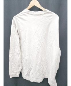◇ Θ WYM LIDNM　ウィム バイ リドム シンプル　無地 長袖 Ｔシャツ サイズL ホワイト系 メンズ P