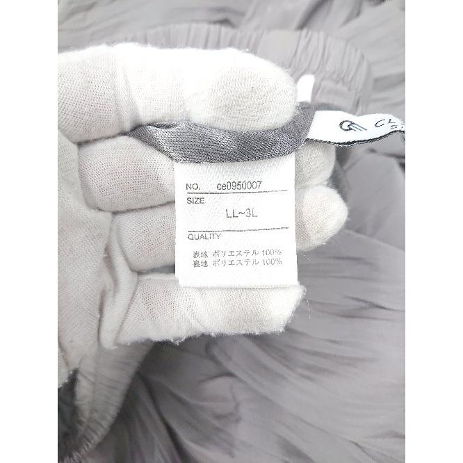 ◇ ⊂ classicalelf クラシカルエルフ ロング丈 ギャザー スカート サイズLL〜3L グレー レディース E - 画像 (3)