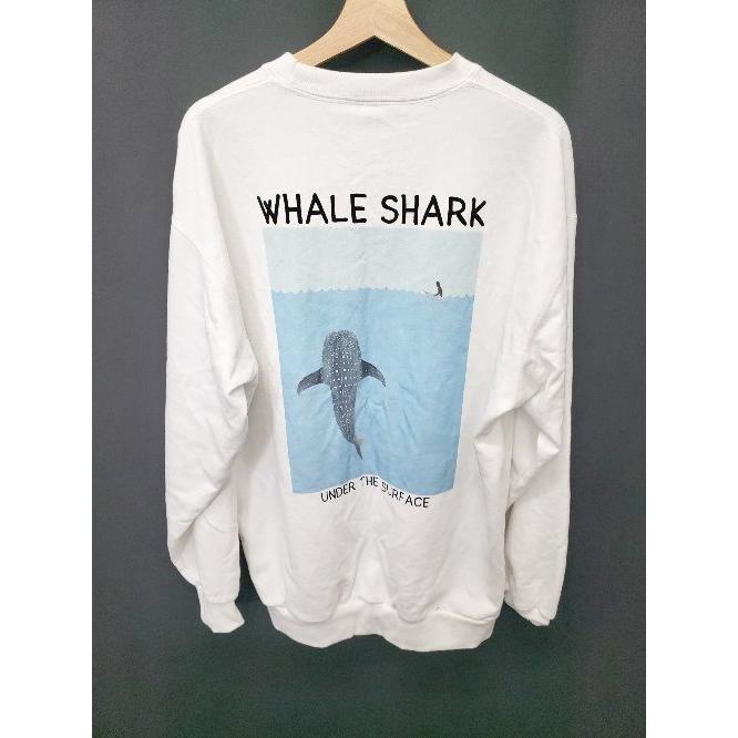 ◇ ⊆ FREAK'S STORE フリークスストア バックプリント 長袖 トレーナー サイズL ホワイト系 メンズ E