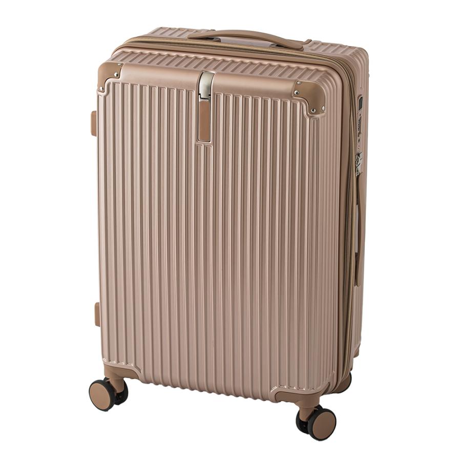 CICIBELLA cicibella スーツケース ししべら キャリーケース キャリーバッグ USBポート Mサイズ 3〜7泊 大容量 多収納ポケット トランク 軽量 TSAロック GOTOトラベル - 画像 (7)