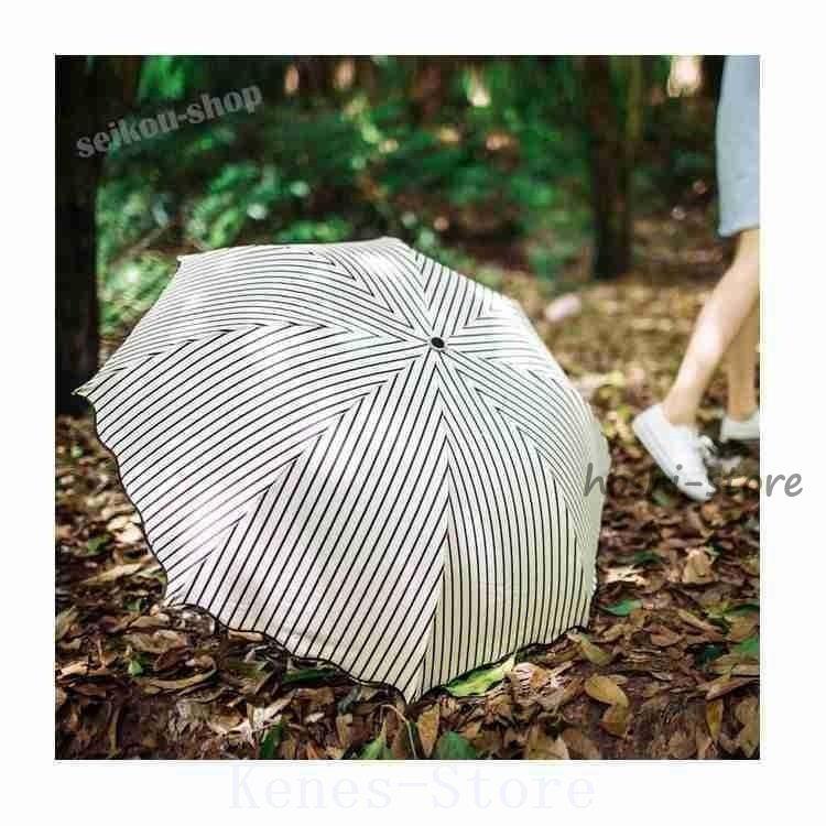 傘折りたたみ傘レディースUVカット完全遮光日傘晴雨兼用折り畳み遮熱遮光 - 画像 (2)