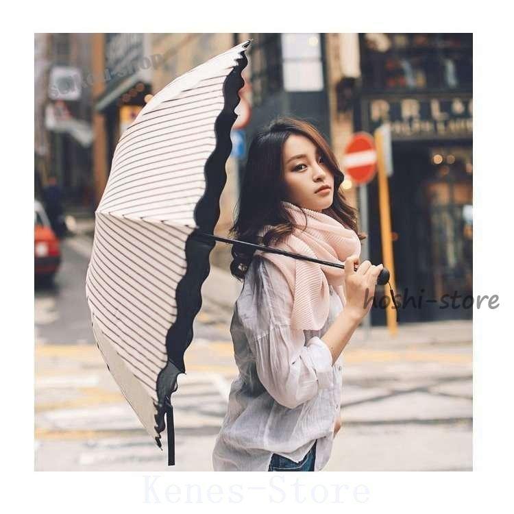 傘折りたたみ傘レディースUVカット完全遮光日傘晴雨兼用折り畳み遮熱遮光 - 画像 (3)