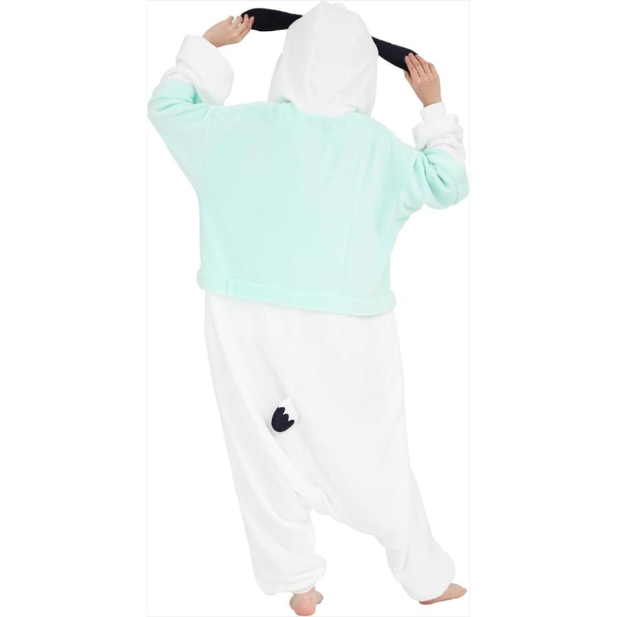 sanrio 着ぐるみ ポチャッコ サンリオ サンゴマイヤー フリース 大人用 フリーサイズ パジャマ コスプレ 仮装 SAZAC サザック 正規品 SAN-1833 - 画像 (4)