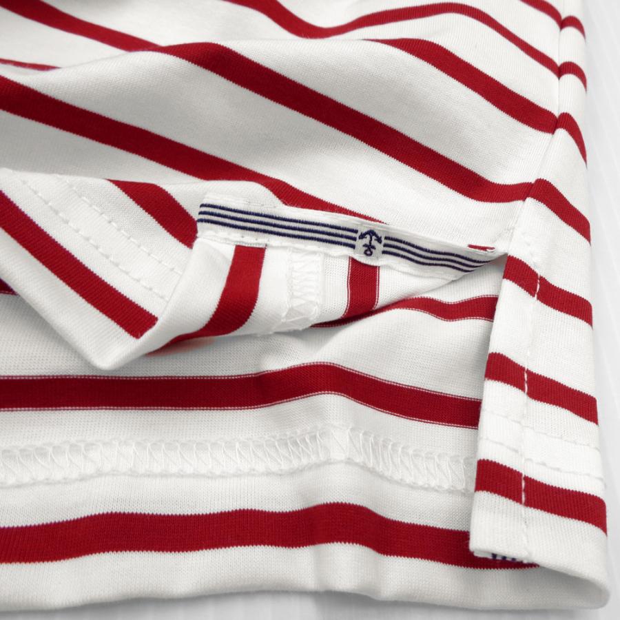 SINA COVA 40%OFF 春夏 シナコバ マリンボーダー半袖ラガーシャツ (アカ系) (M)(L)(LL) PS*0124110510960 - 画像 (5)